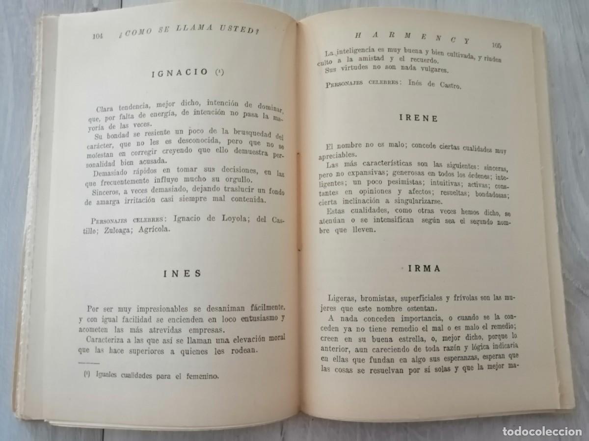 Libros antiguos: &iquest;C&oacute;mo se llama usted? - Foto 3