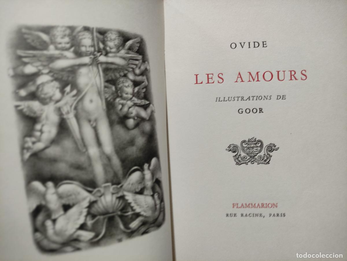 Libros antiguos: LES AMOURS - OVIDE - ilustra GOOR - NUMERADO - Foto 1
