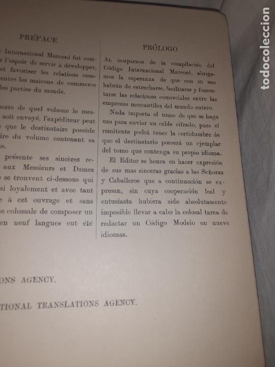 Libros antiguos: CODIGO INTERNACIONAL MARCONI - A&Ntilde;O 1919 - EN ESPA&Ntilde;OL&bull;EXCEPCIONAL. - Foto 7