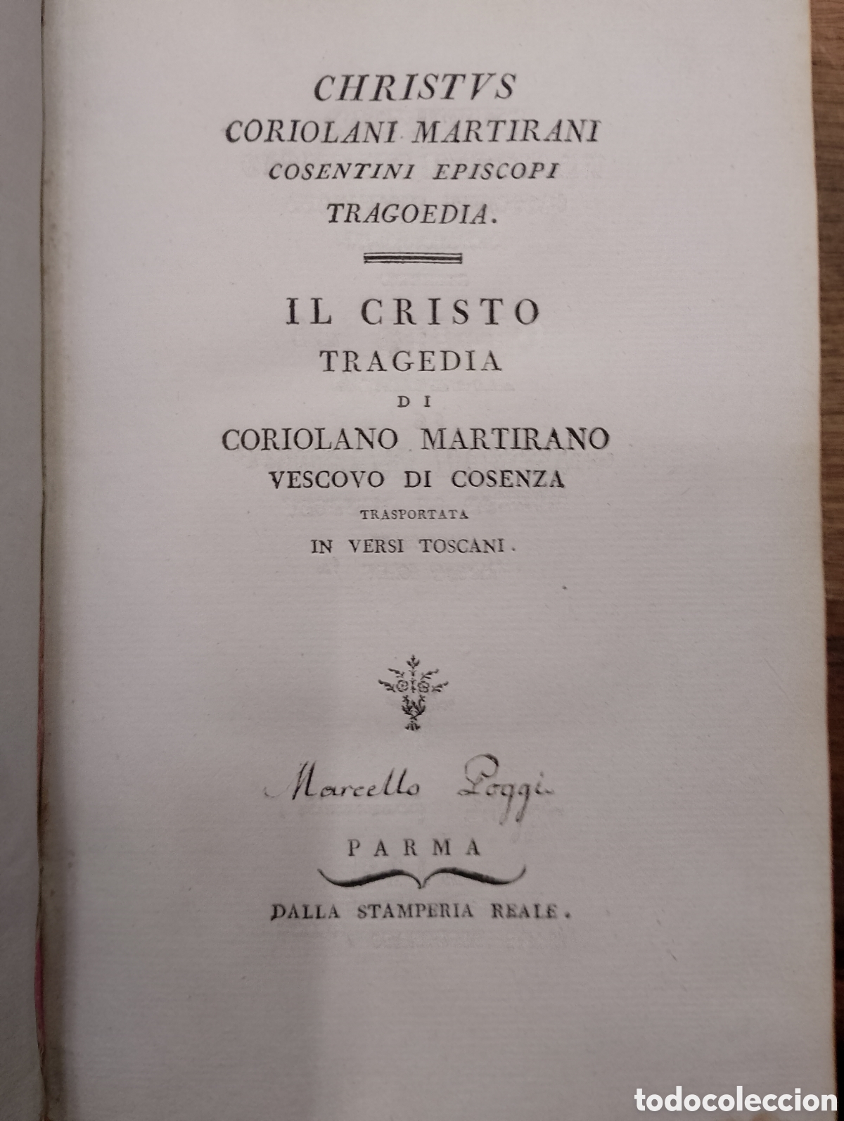 Libros antiguos: IL CRISTO.TRAGEDIA. BODONI - Foto 2