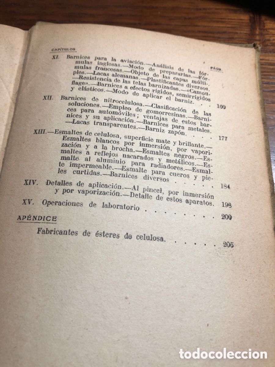 Libros antiguos: libro de carpintero - barnices y esmaltes a la celulosa ,de Torrontegui 1930 - Foto 6