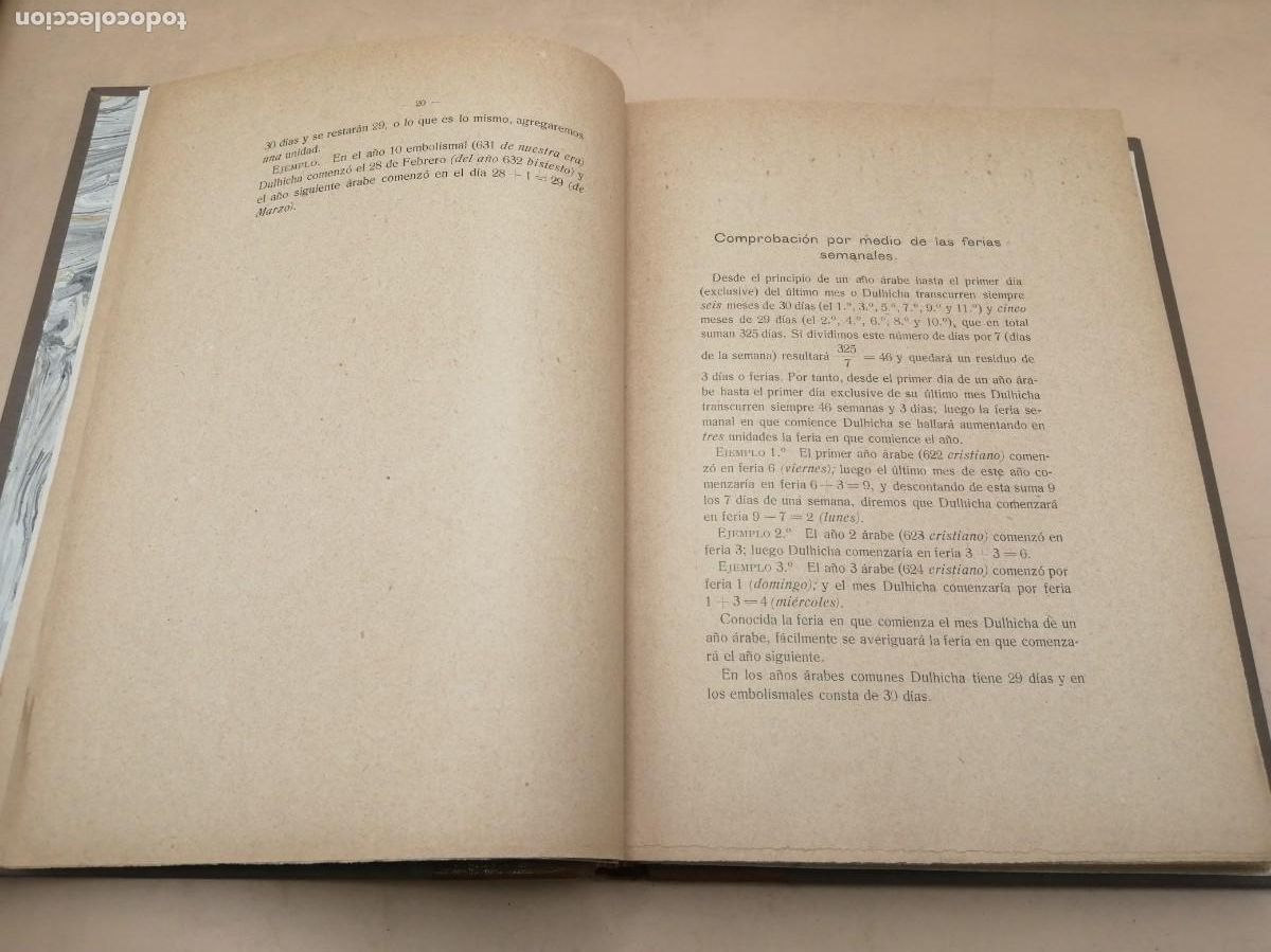Libros antiguos: TABLAS ABREVIADAS PARA LA CONVERSION DEL ARABE Y EL HEBRAICO AL CRISTIANO RARO - Foto 6
