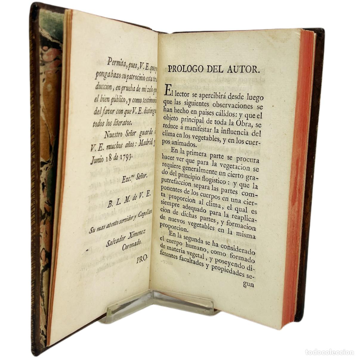 Libros antiguos: ALEXANDER WILSON - INFLUENCIA DEL CLIMA - SANCHA 1793 - Foto 4