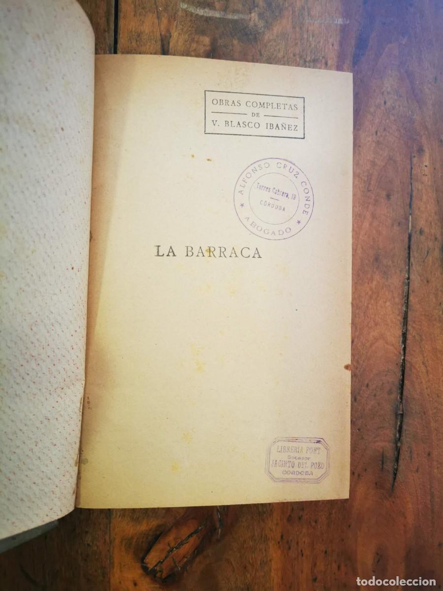 Libros antiguos: BLASCO IB&Aacute;&Ntilde;EZ, Vicente. La barraca: (novela) - Foto 3