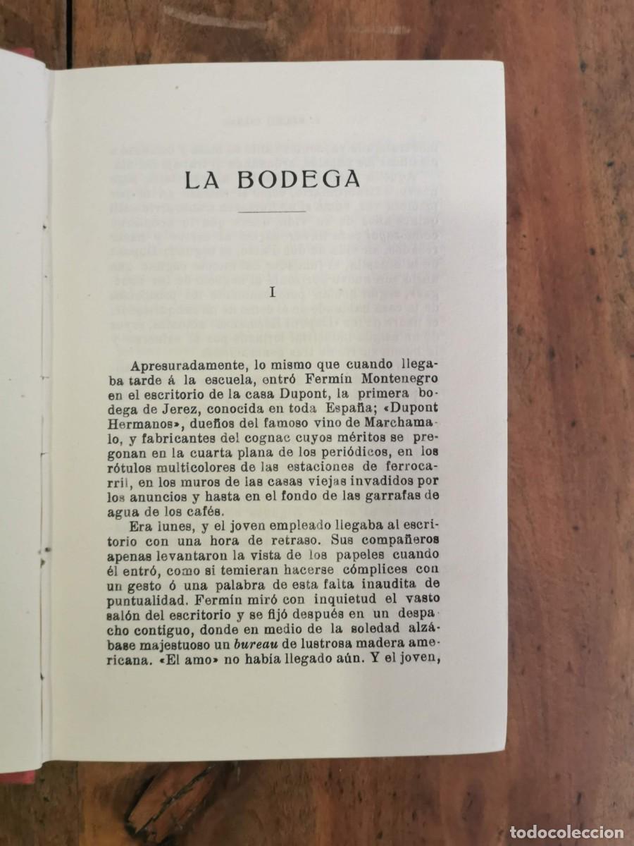 Libros antiguos: BLASCO IB&Aacute;&Ntilde;EZ, Vicente. La bodega: (novela) - Foto 3