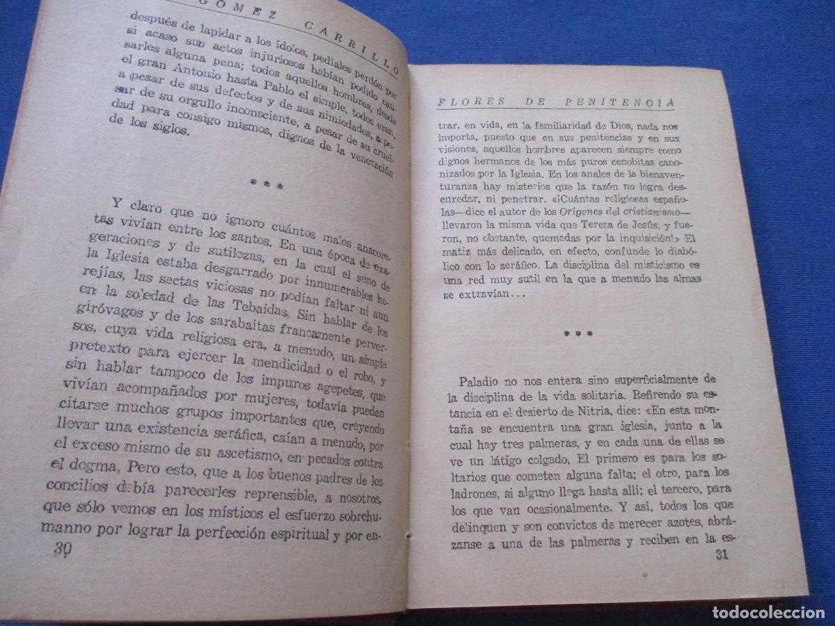 Libros antiguos: FLORES DE PENITENCIA &middot; E. G&Oacute;MEZ CARRILLO 1923 - Foto 5