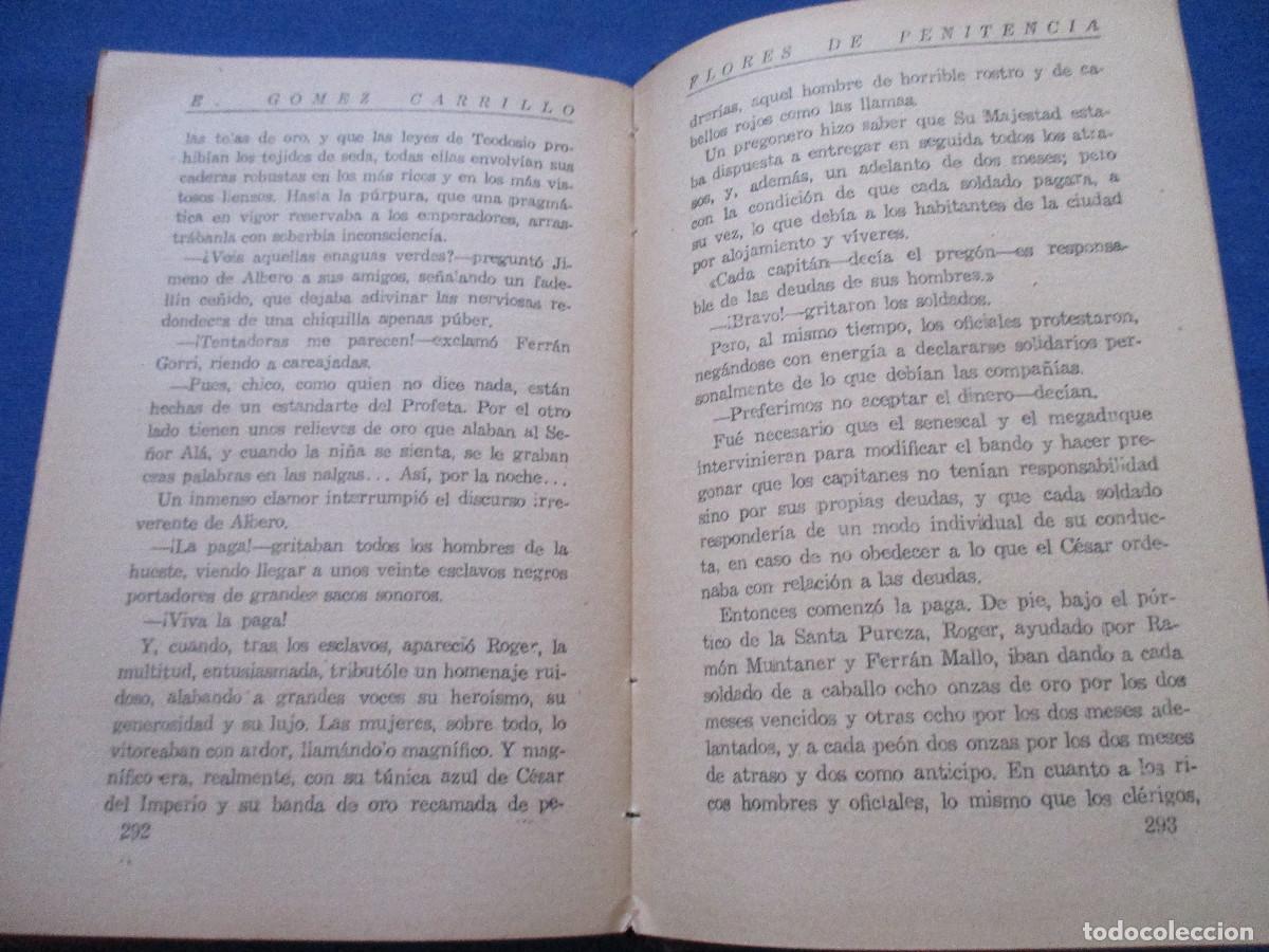 Libros antiguos: FLORES DE PENITENCIA &middot; E. G&Oacute;MEZ CARRILLO 1923 - Foto 6