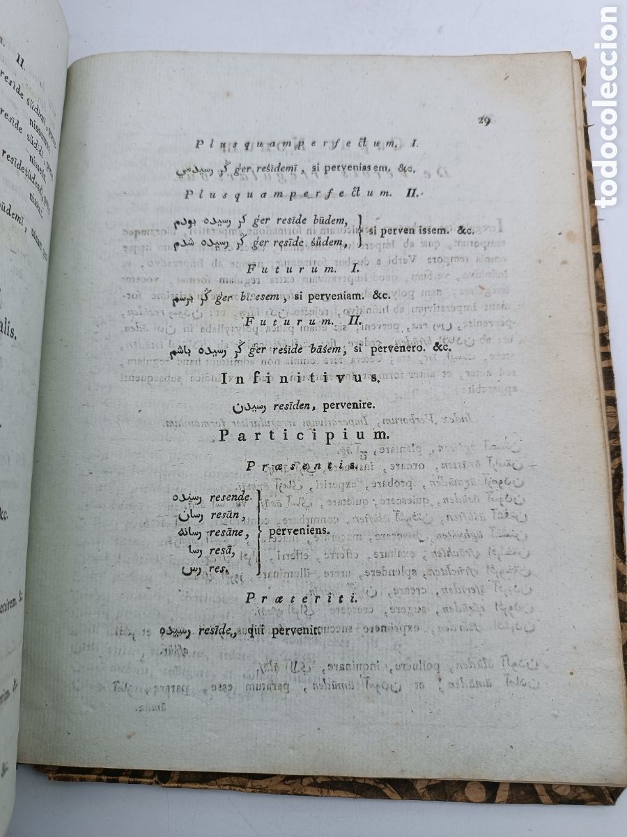 Libros antiguos: Grammatica linguae persicae a&ntilde;o 1804 Gram&aacute;tica persa. - Foto 5