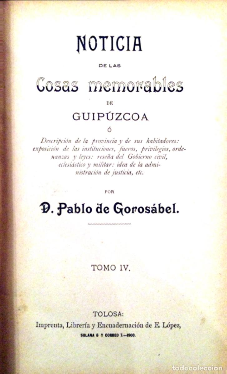 Libros antiguos: 6 LIBROS DE P.GABRIEL DE HENAO Y 5 DE D.PABLO GOROSABEL - Foto 11