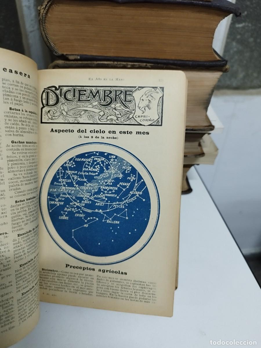 Libros antiguos: EL A&Ntilde;O EN LA MANO. ALMANAQUE-ENCICLOPEDIA DE LA VIDA PR&Aacute;CTICA. 1908. - Foto 6