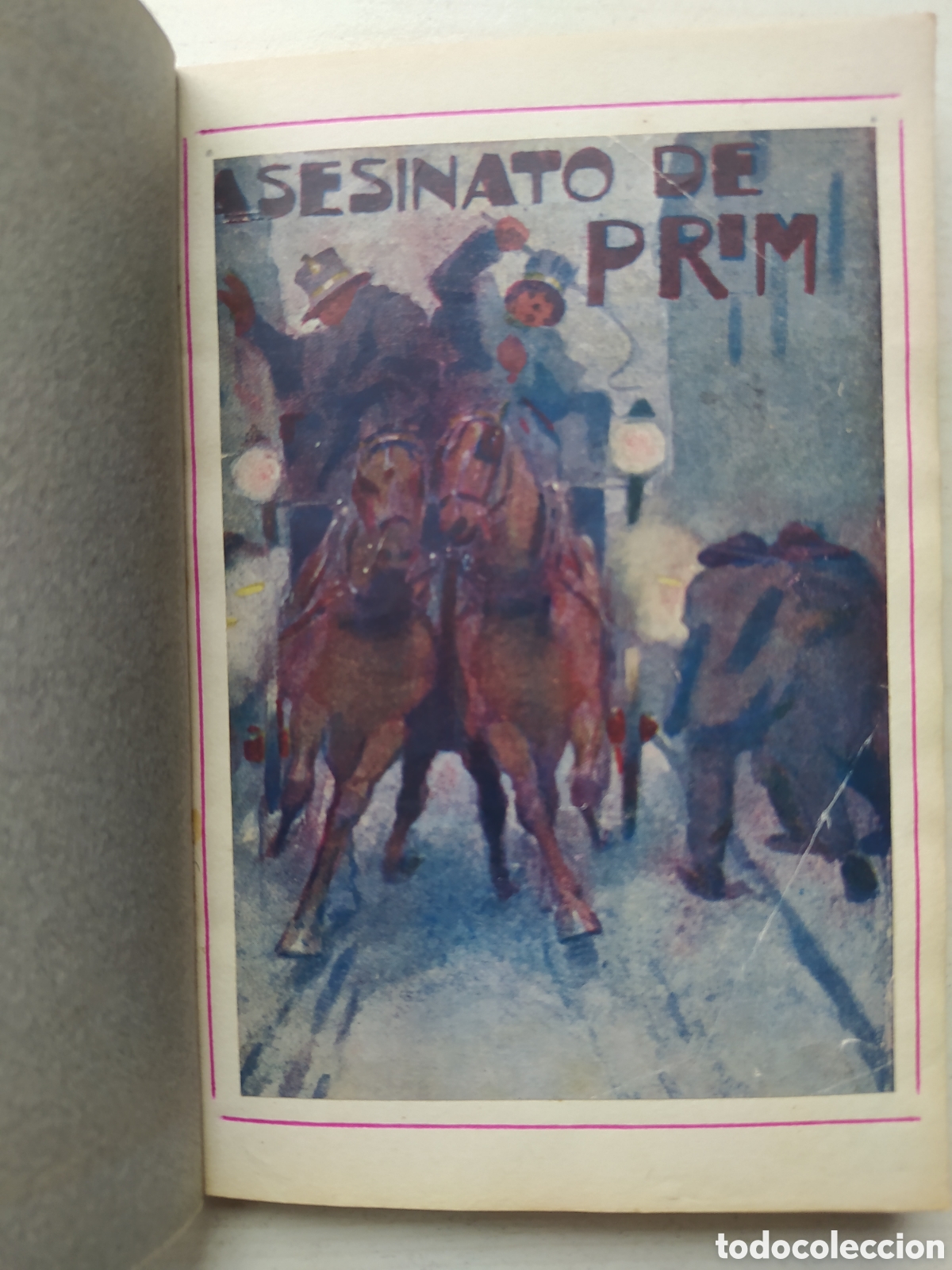 Libros antiguos: LA NOVELA VIVIDA - ASESINATO DE PRIM - Foto 1