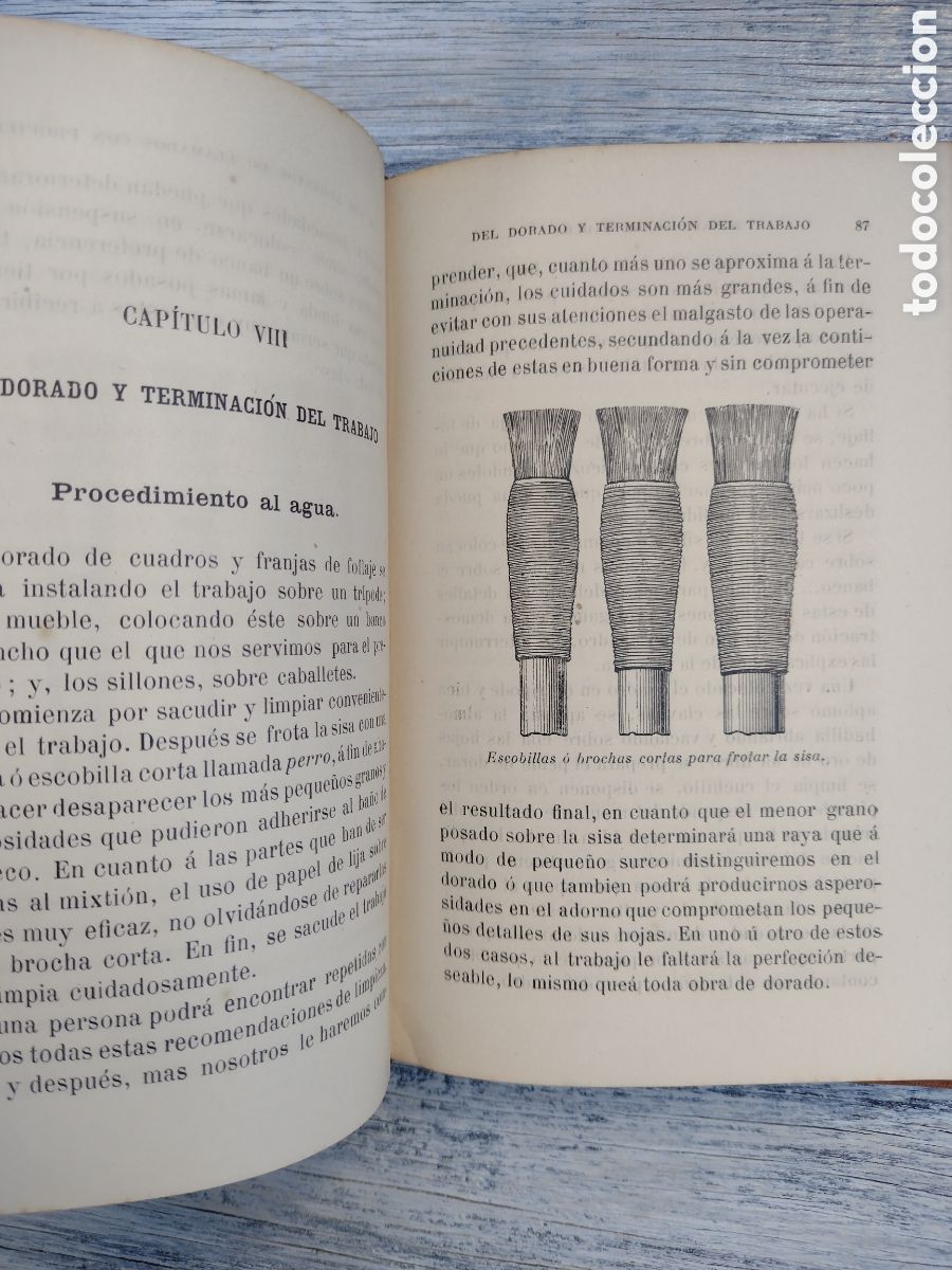 Libros antiguos: DORADO SOBRE MADERA. MANUALES GARNIER. Fleury, Paul - Foto 4