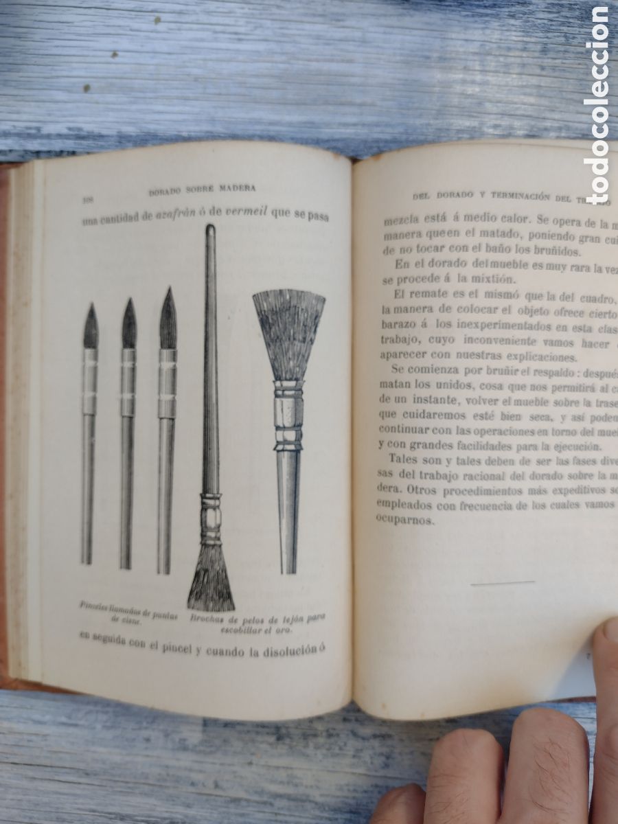 Libros antiguos: DORADO SOBRE MADERA. MANUALES GARNIER. Fleury, Paul - Foto 3