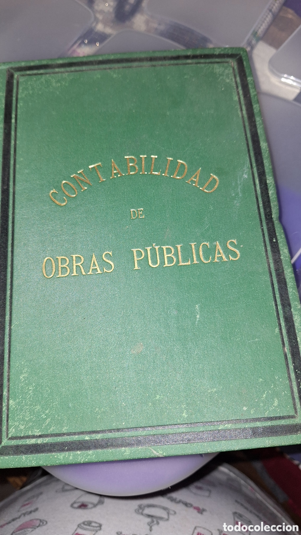 Libros antiguos: Contabilidad de obras p&uacute;blicas 1886 - Foto 3