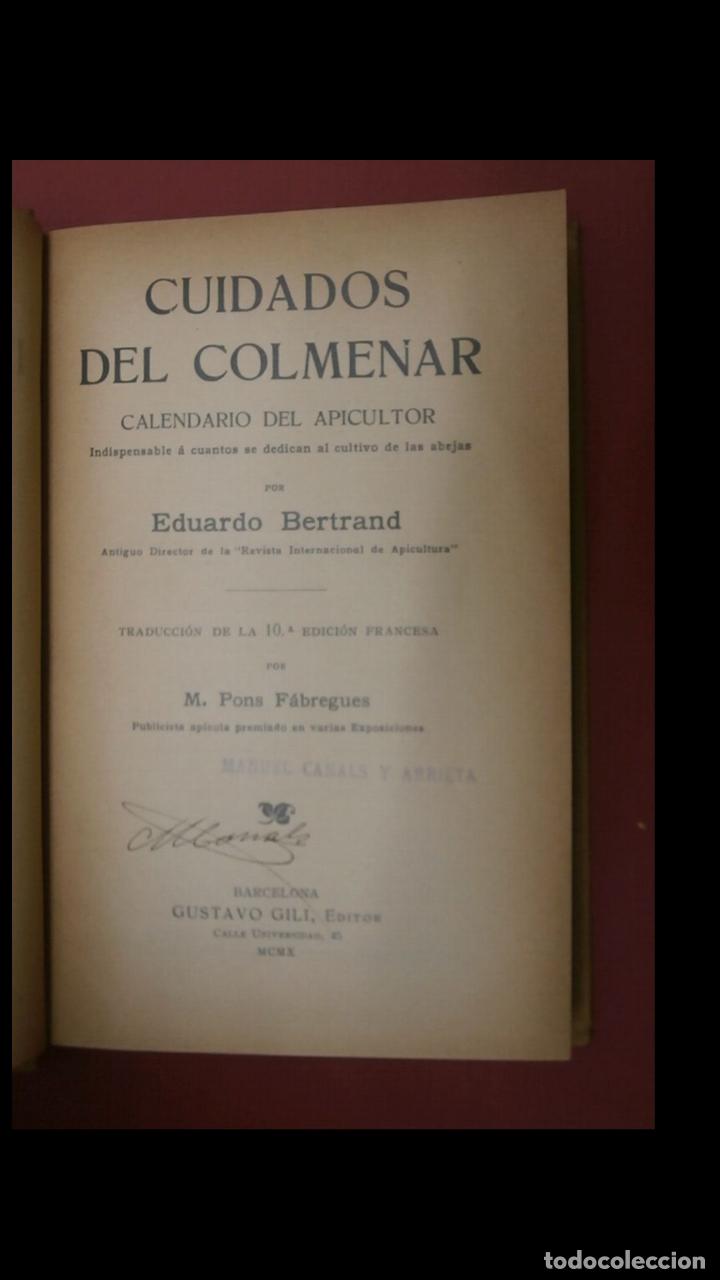 Libros antiguos: Cuidados del Colmenar. Calendario del apicultor. E. Bertand. - Foto 8