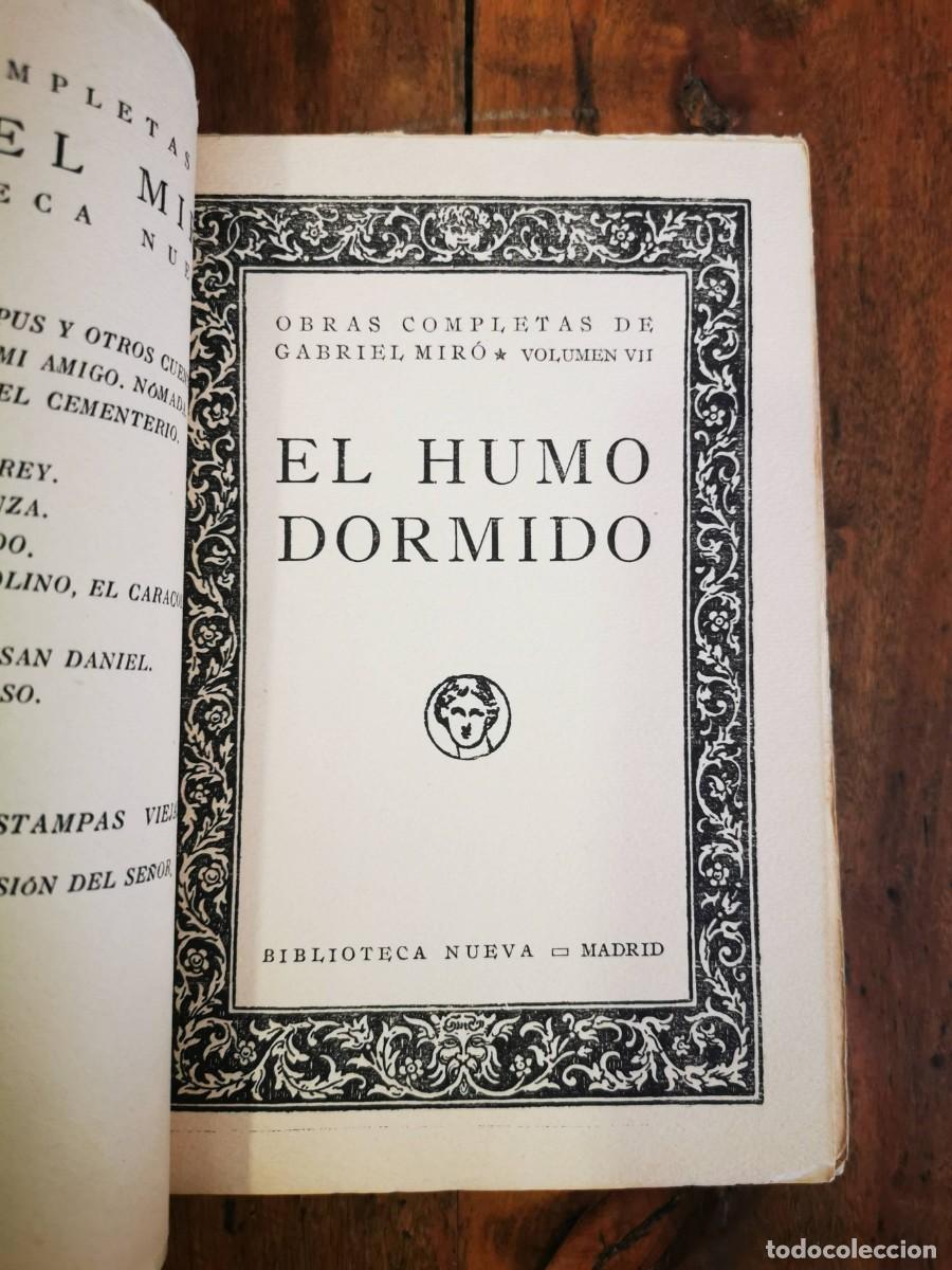 Libros antiguos: MIR&Oacute;, Gabriel. El humo dormido - Foto 2
