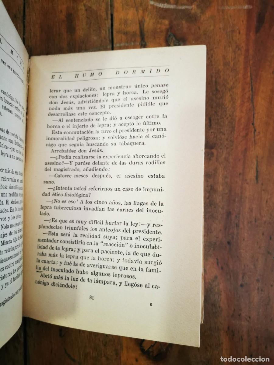 Libros antiguos: MIR&Oacute;, Gabriel. El humo dormido - Foto 3