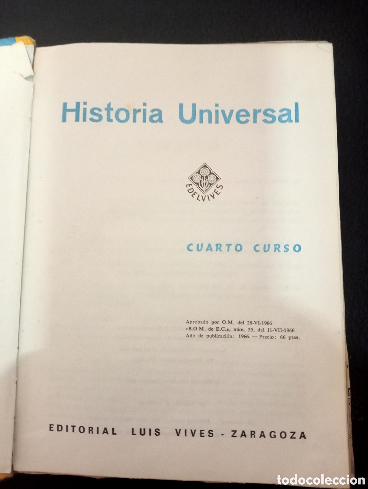 Libros antiguos: Edelvives, Historia universal 1966 * - Foto 3