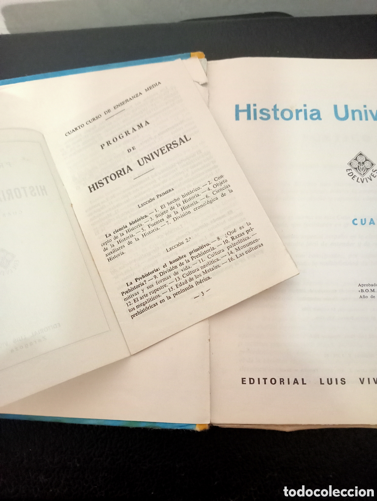 Libros antiguos: Edelvives, Historia universal 1966 * - Foto 4