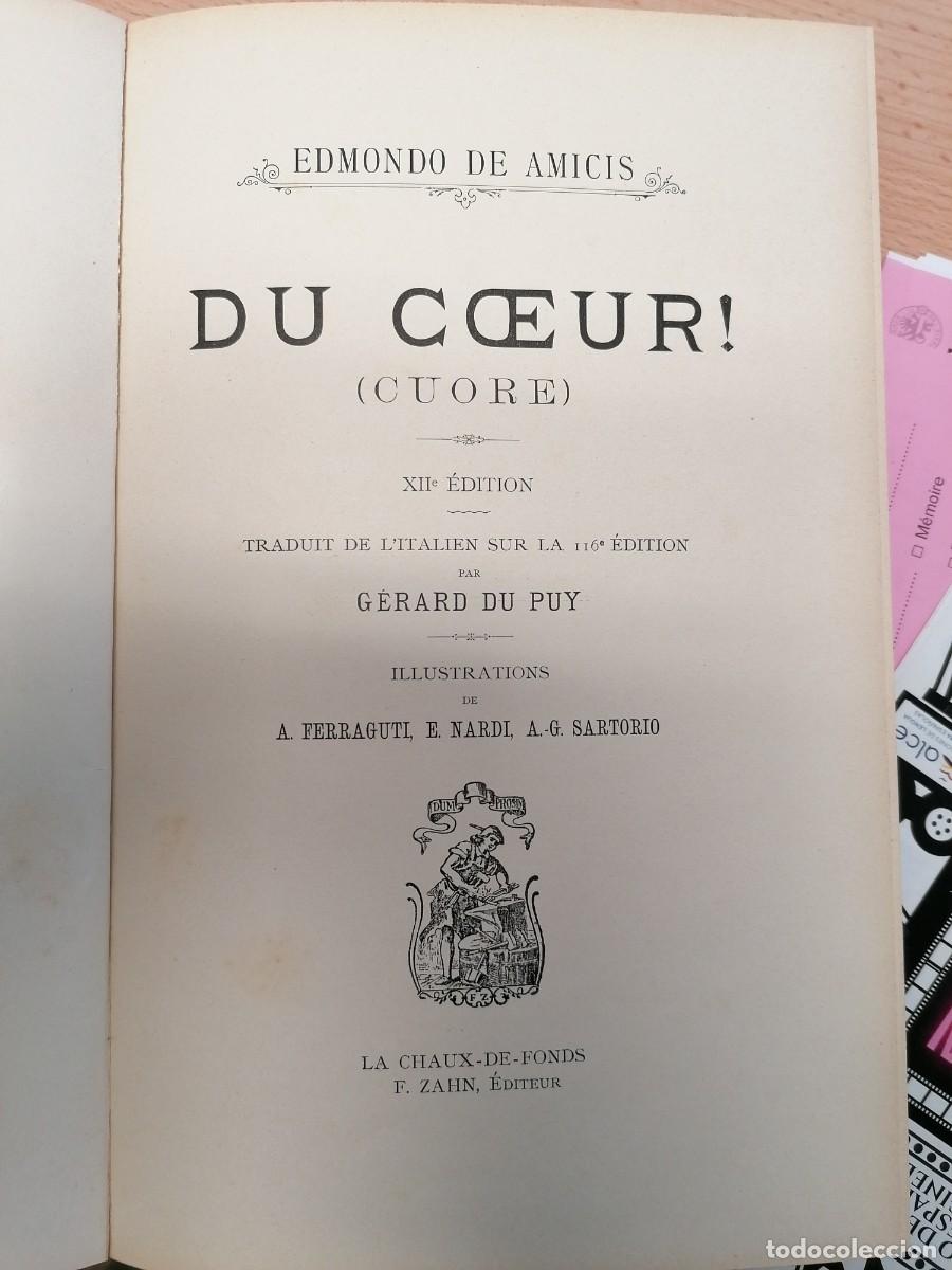 Antiquarische B&uuml;cher: De Amicis, Du coeur (Cuore), 1891