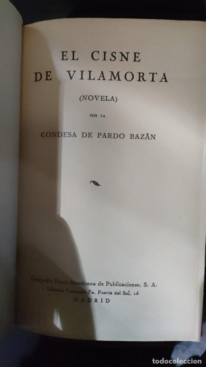 Libros antiguos: El cisne de Vilamorta. Pardo Baz&aacute;n - Foto 4