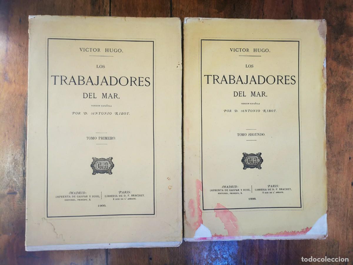 Libros antiguos: HUGO, Victor. Los trabajadores del mar - Foto 1