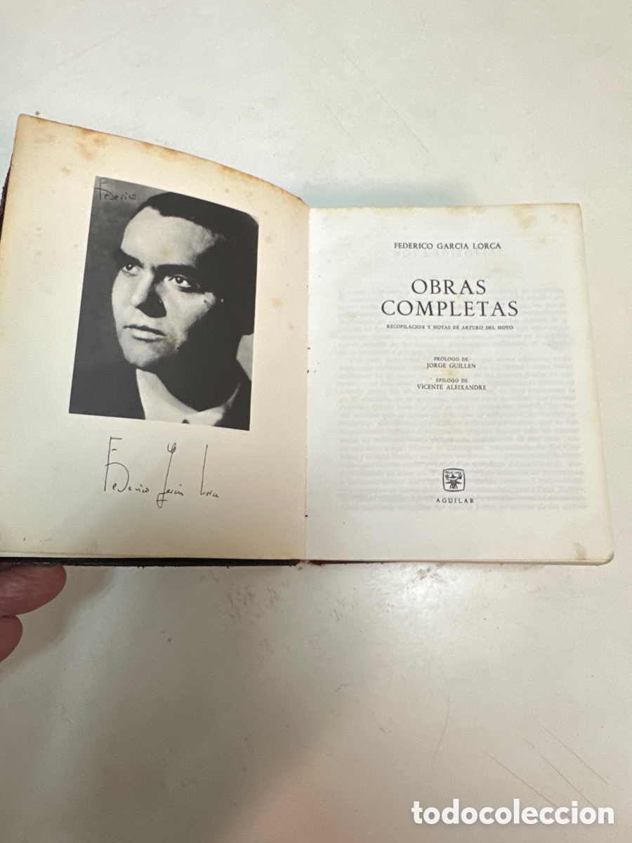 Libros antiguos: AGUILAR. OBRAS COMPLETAS DE LORCA. 1967 - Foto 2