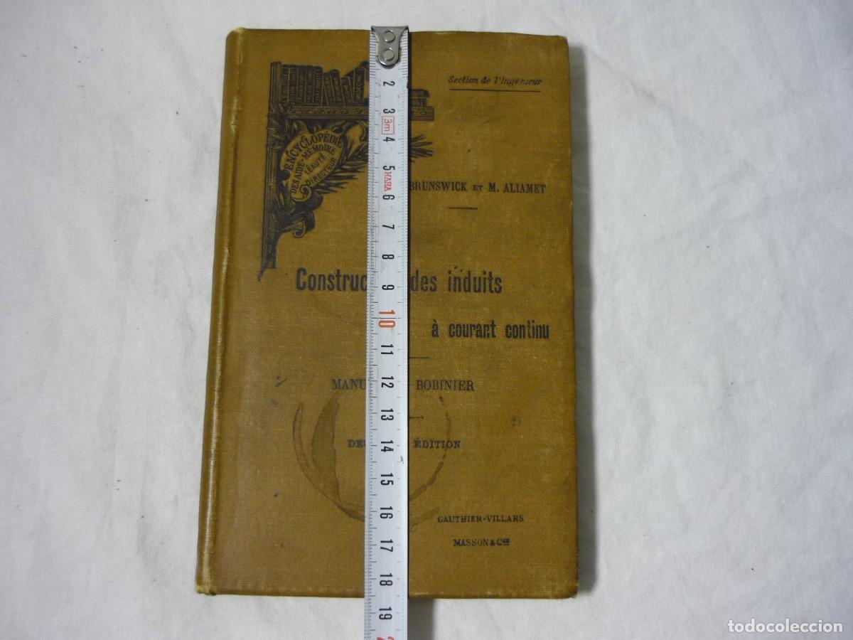 Libros antiguos: Construction des induites a courant continu M. du Bobinier, en franc&eacute;s - Foto 4