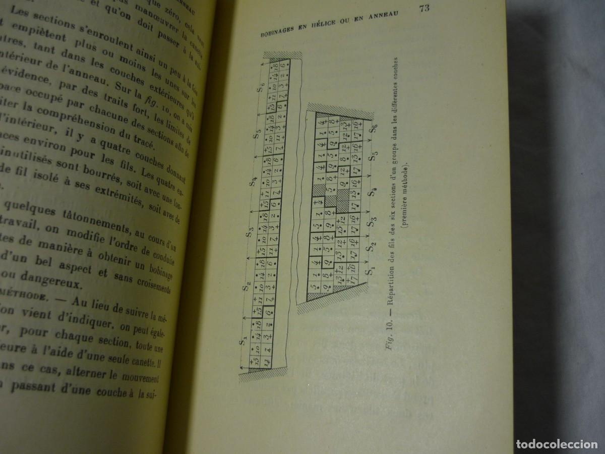 Libros antiguos: Construction des induites a courant continu M. du Bobinier, en franc&eacute;s - Foto 8