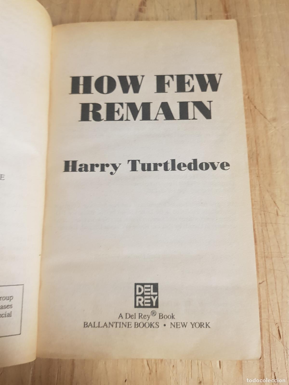 Libros antiguos: How few remain - Harry Turtledove - Foto 3