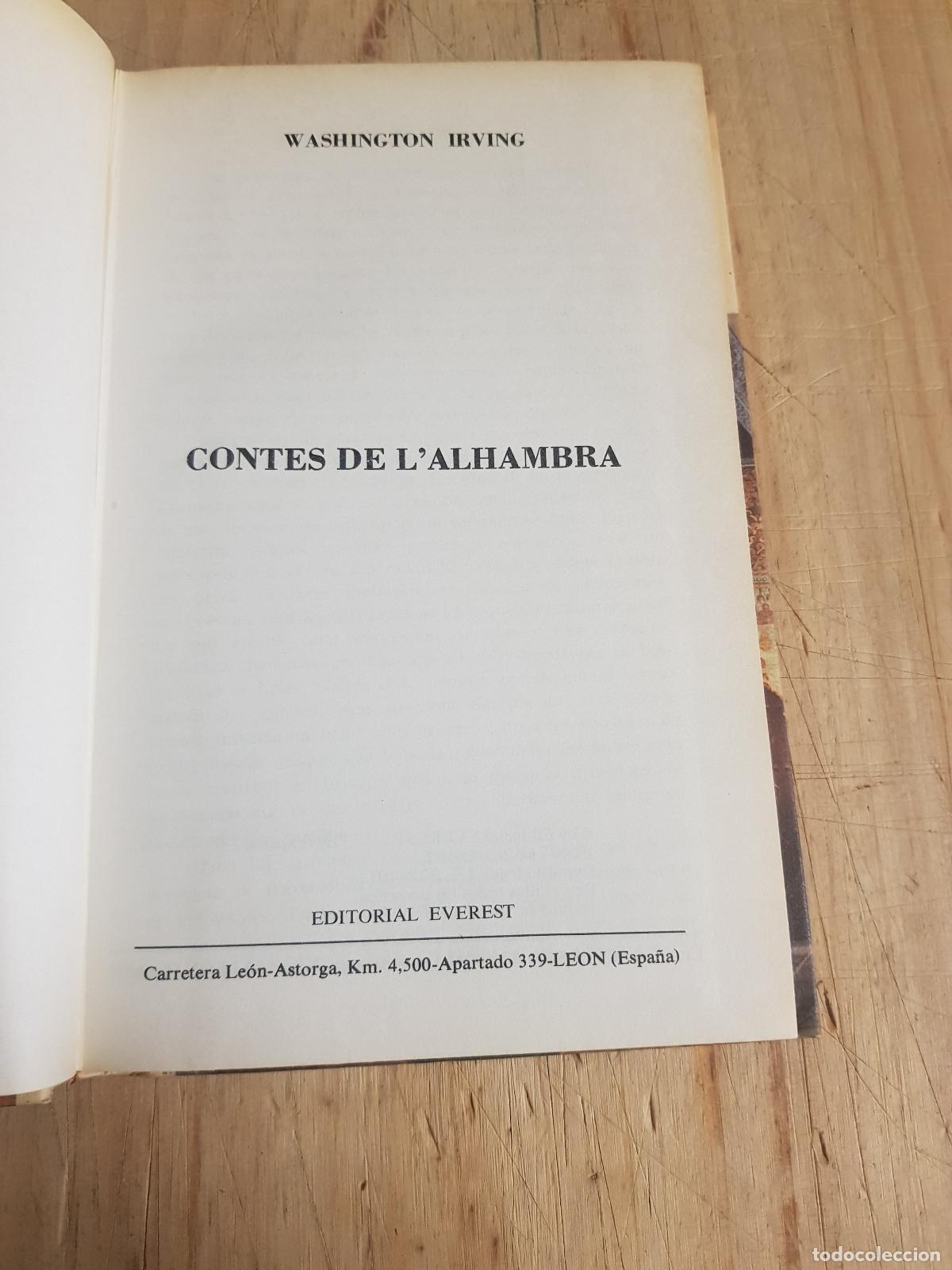 Libros antiguos: Contes de lalhambra - Washington Irving - Foto 3