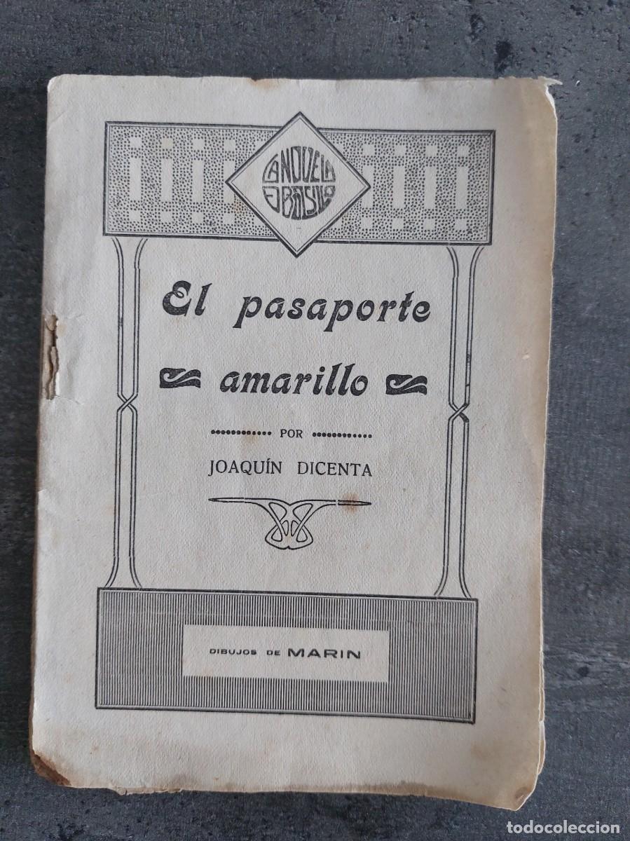 Libros antiguos: El pasaporte amarillo - Joaquin Dicenta - hacia 1900 - Foto 1