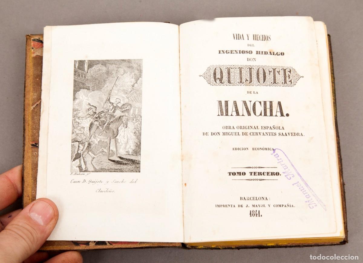 Libros antiguos: DON QUIJOTE - 1841 - J. MAYOL - TOMO 3 - Foto 1