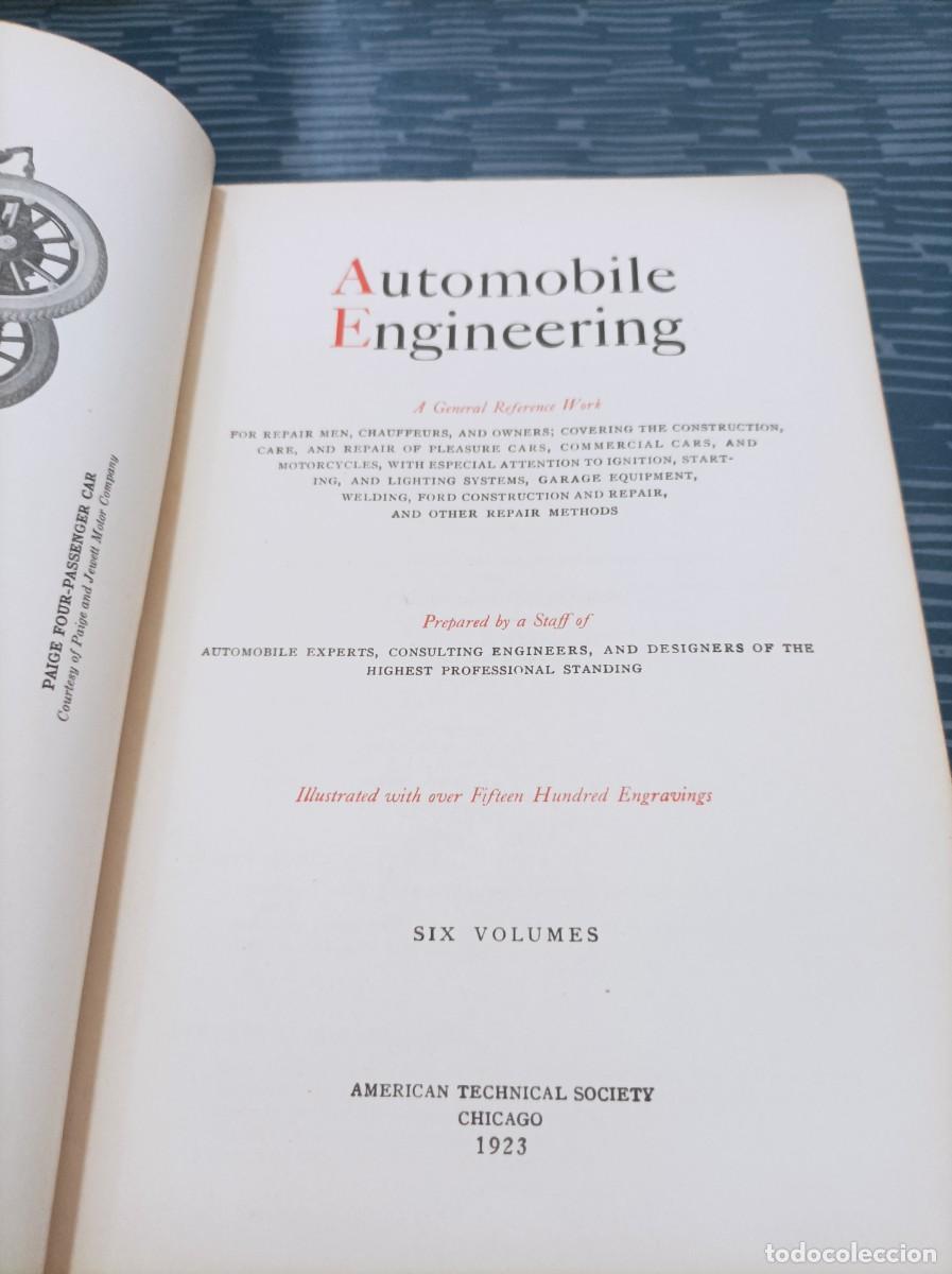 Libros antiguos: AUTOMOBILE ENGINEERING,VOL.II,1923,442 P&Aacute;G.LEER.. - Foto 2