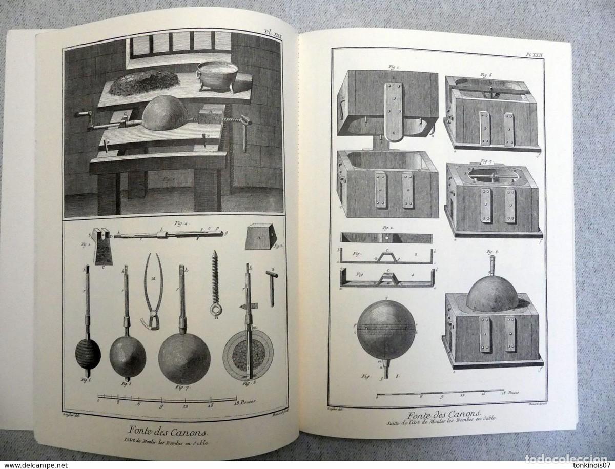Libros antiguos: DIDEROT ET D&acute;ALEMBERT - FABRICATION DES CANONS - Foto 4