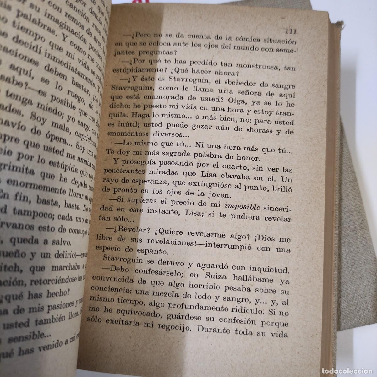 Libros antiguos: LOS ENDEMONIADOS. DOSTOYEVSKY. - Foto 5
