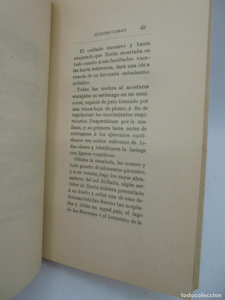 Libros antiguos: CUATRO COSAS. PE&Ntilde;A Y GO&Ntilde;I. 1895. PAGS : 202. - Foto 8