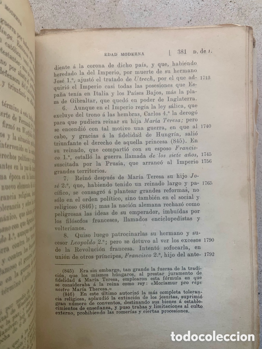 Libros antiguos: Libro &ldquo;Compendio Historia Universal&rdquo; Barcelona 1913 - Foto 2