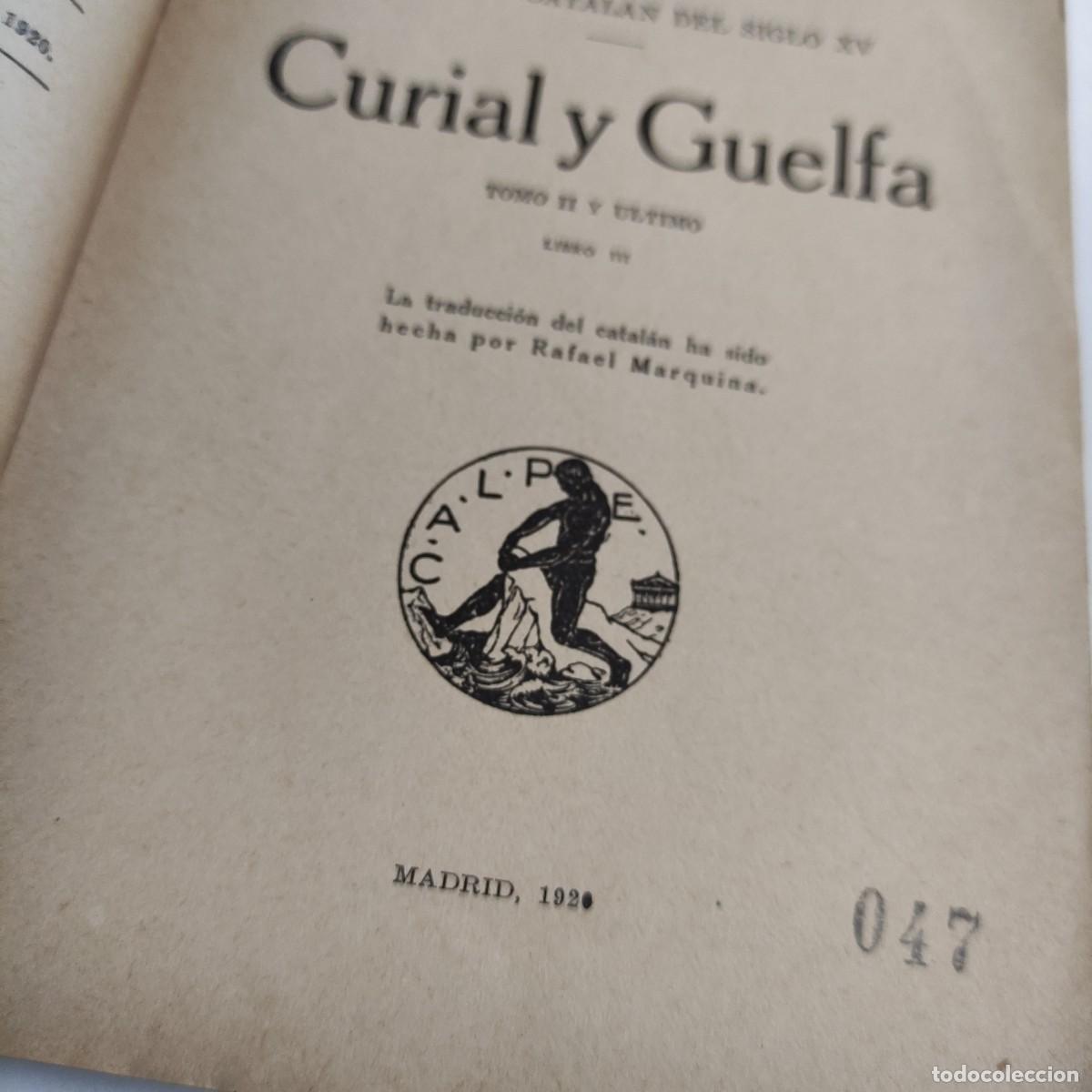 Libros antiguos: CURIAL Y GUELFA - Foto 3