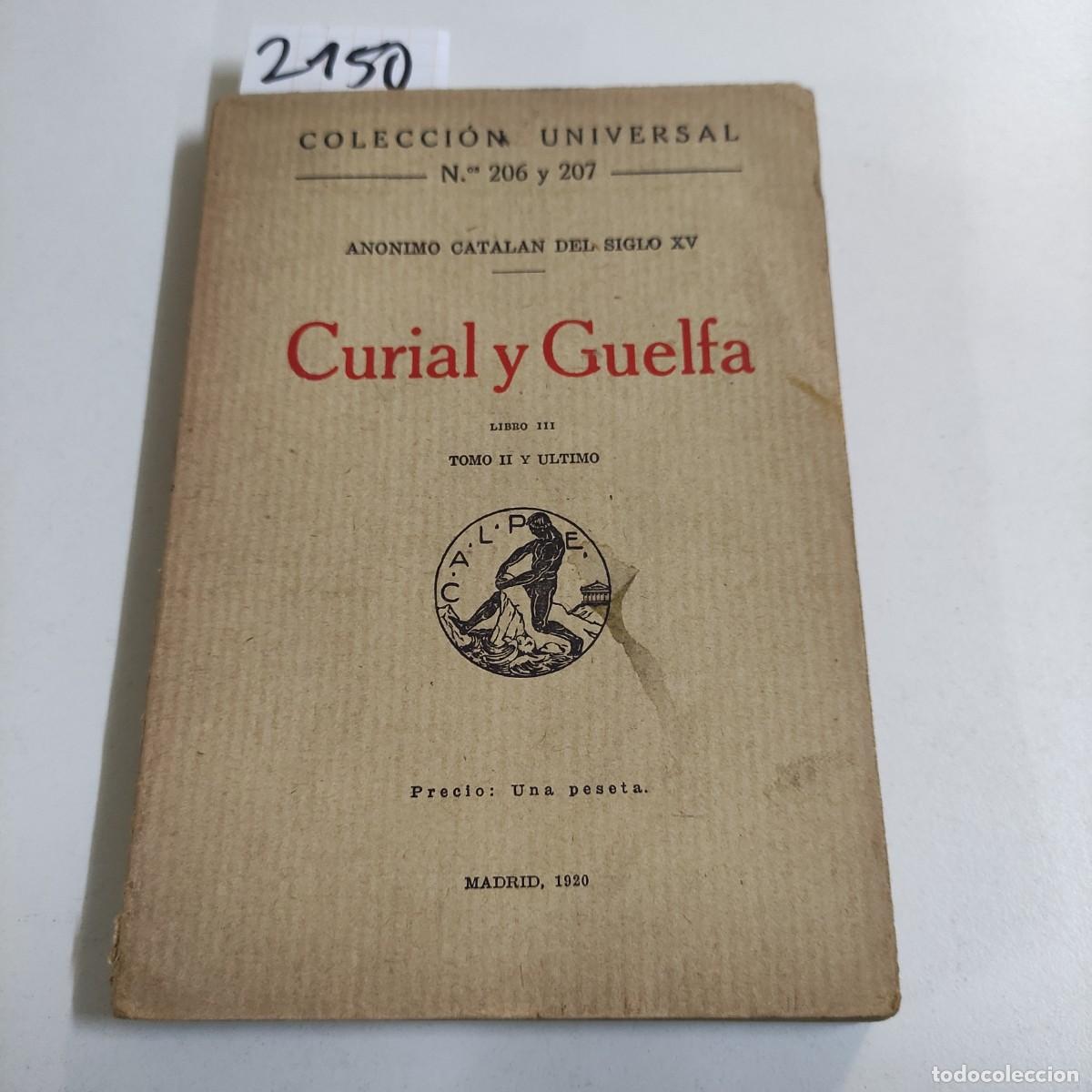 Libros antiguos: CURIAL Y GUELFA - Foto 1