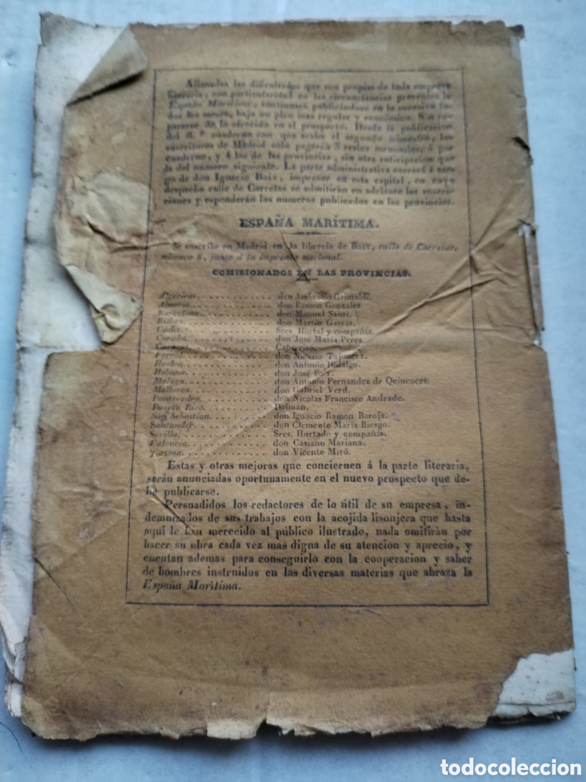 Libros antiguos: LA ESPA&Ntilde;A MAR&Iacute;TIMA 1839 - Foto 6