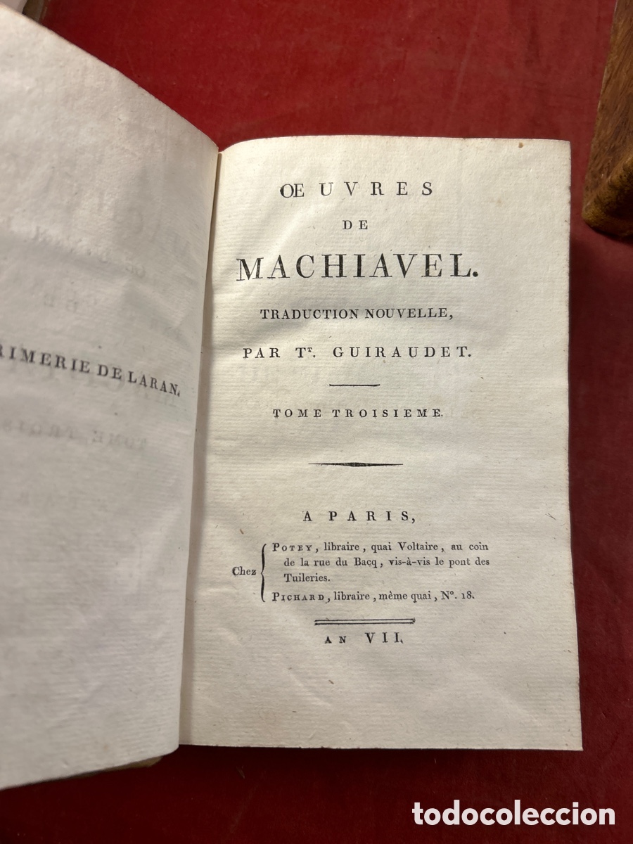 Libros antiguos: OBRAS DE MAQUIAVELO - Foto 4
