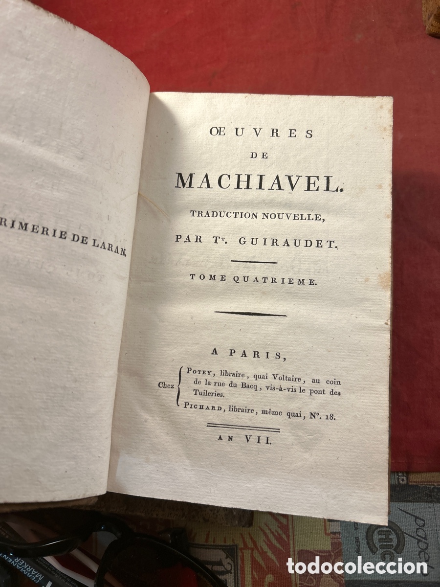 Libros antiguos: OBRAS DE MAQUIAVELO - Foto 5