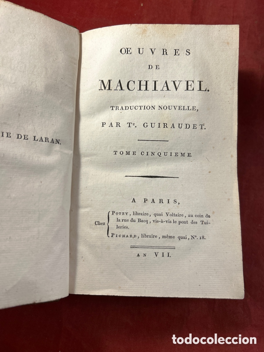 Libros antiguos: OBRAS DE MAQUIAVELO - Foto 6