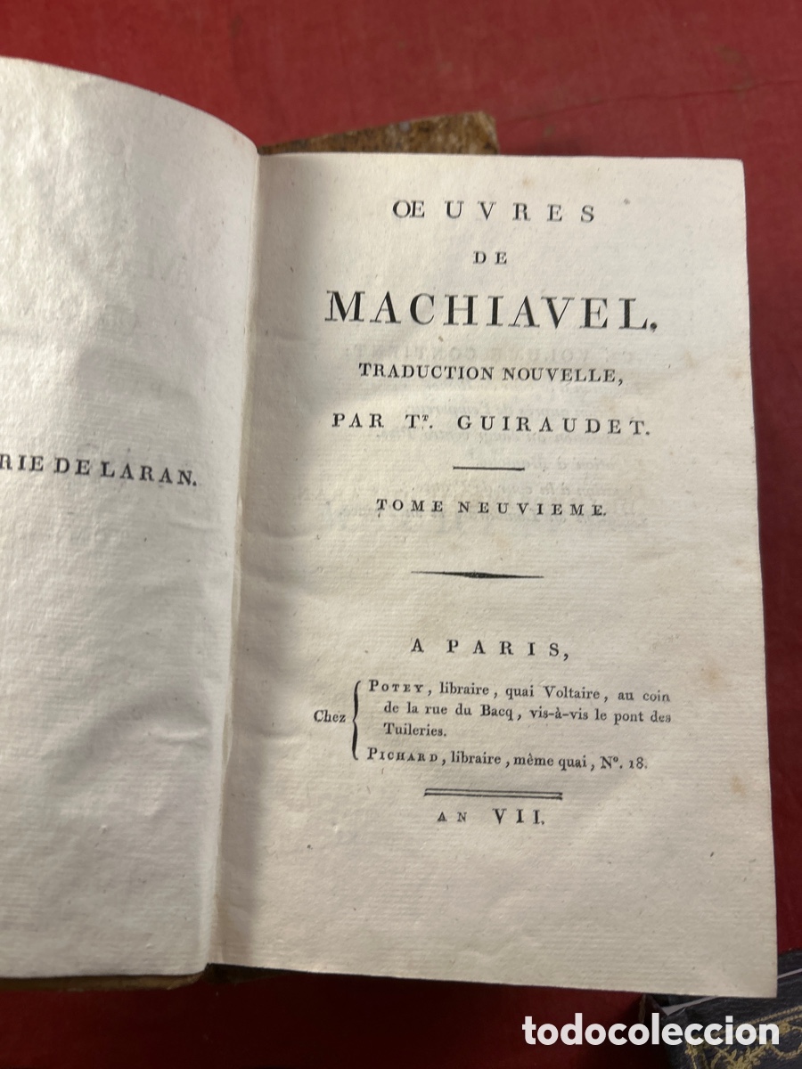 Libros antiguos: OBRAS DE MAQUIAVELO - Foto 10