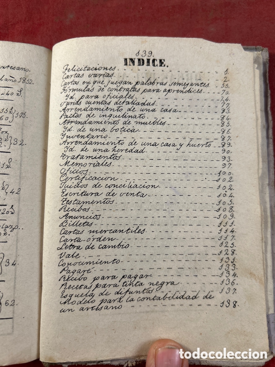 Libros antiguos: ARTE EPISTOLAR CON EL T&Iacute;TULO DE GU&Iacute;A DEL ARTESANO - Foto 6