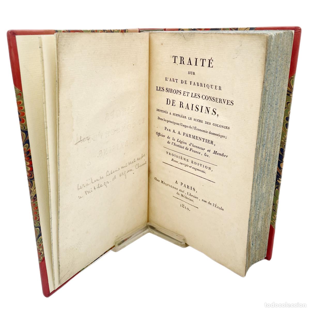 Libros antiguos: A. PARMENTIER - ELABORACI&Oacute;N SIROPES Y CONSERVAS DE UVAS - 1810 - Foto 3