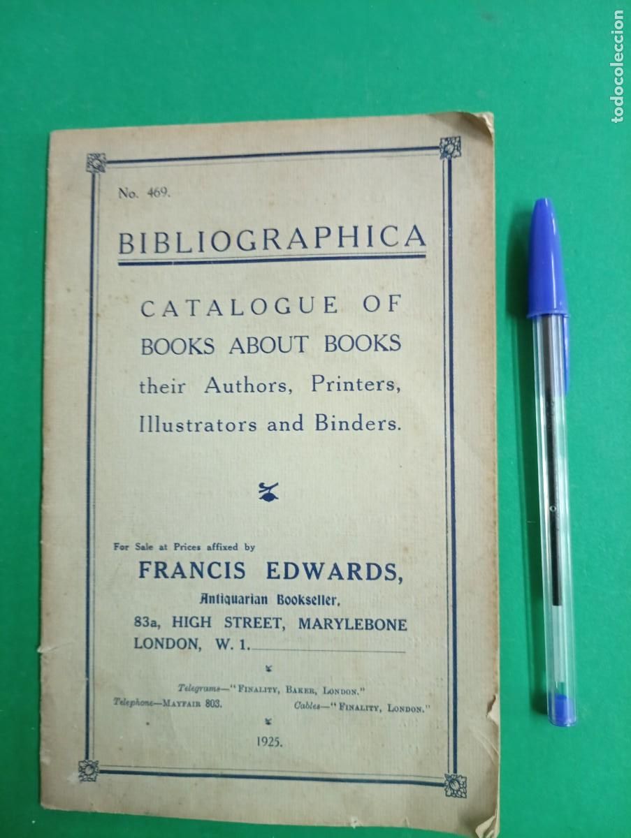 Libros antiguos: Antiguo Cat&aacute;logo de libros de 1925. London 1925. - Foto 1