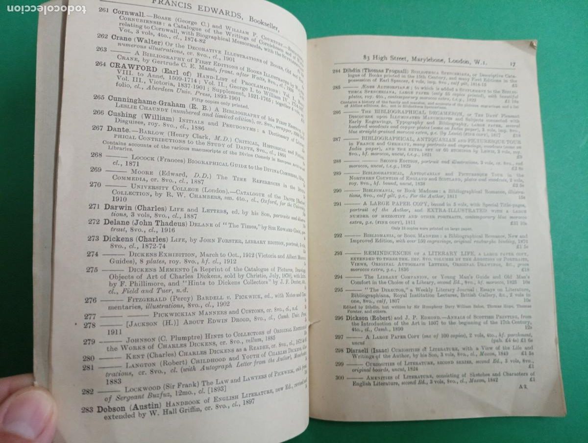 Libros antiguos: Antiguo Cat&aacute;logo de libros de 1925. London 1925. - Foto 3