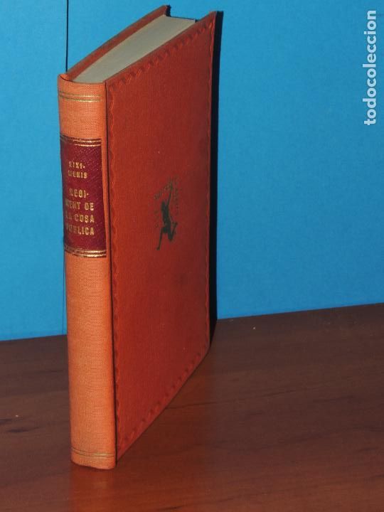 Libros antiguos: FRANCESC EIXIMENIS.- REGIMENT DE LA COSA PUBLICA - Foto 1